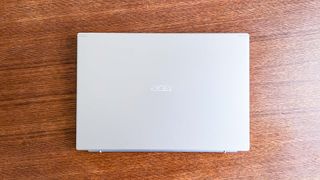 Acer Aspire 5 (2022) closed on a desk showing lid