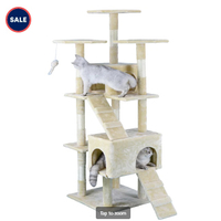 Go Pet Club Beige Economical Cat Tree with Sisal Scratching Posts| Was $99.00, now $69.00 at Petco