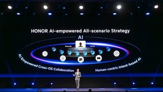 Honor presentation on stage during MWC 2024