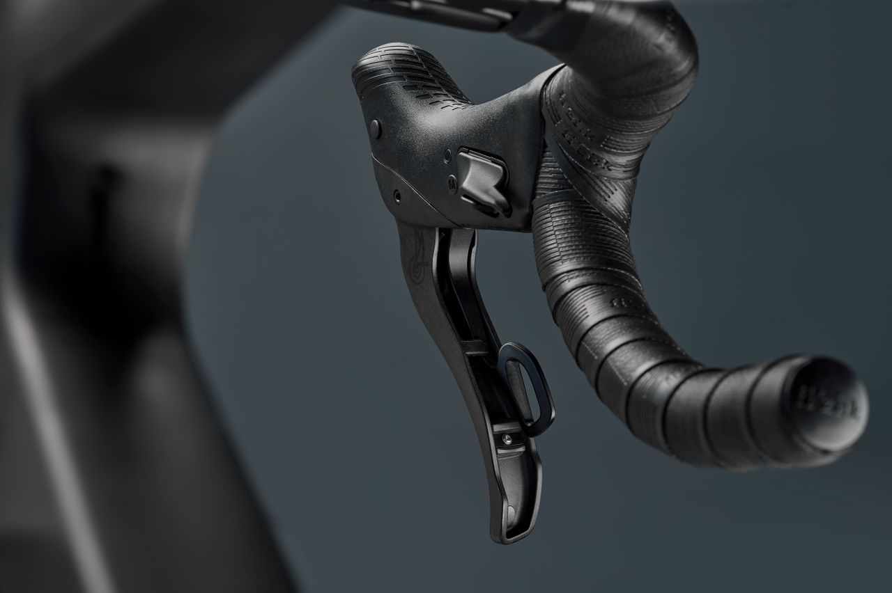 A Campagnolo Super Record 13 shifter