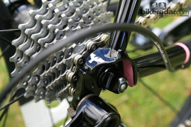 The Rapha-Condor-JLT detailing continued to the dropout arches