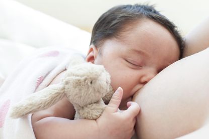 breastfeeding baby - dream feeding