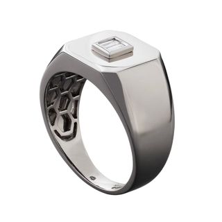 Shay, 18-Karat White Gold Diamond Signet Ring