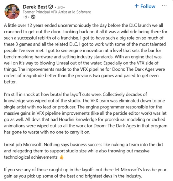 Derek Best LinkedIn