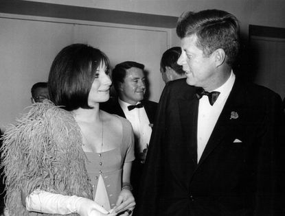Barbra Streisand With John F. Kennedy 