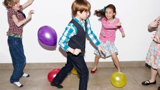 Kids party games illustrated by kids having fun