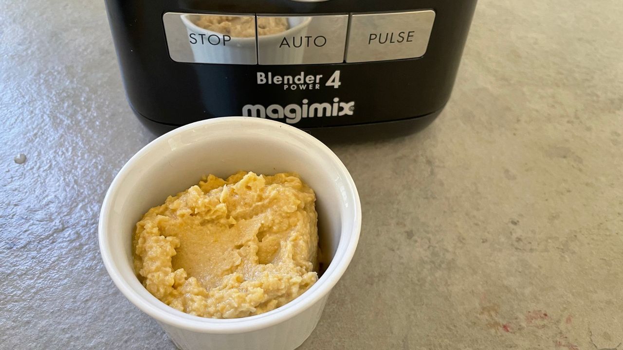Hummus made in the Magimix Power Blender 4