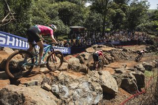 Haley Batten performs at UCI XCO World Cup in Araxa, Brazil on April 21, 2024 // Bartek Wolinski / Red Bull Content Pool // SI202404220068 // Usage for editorial use only //