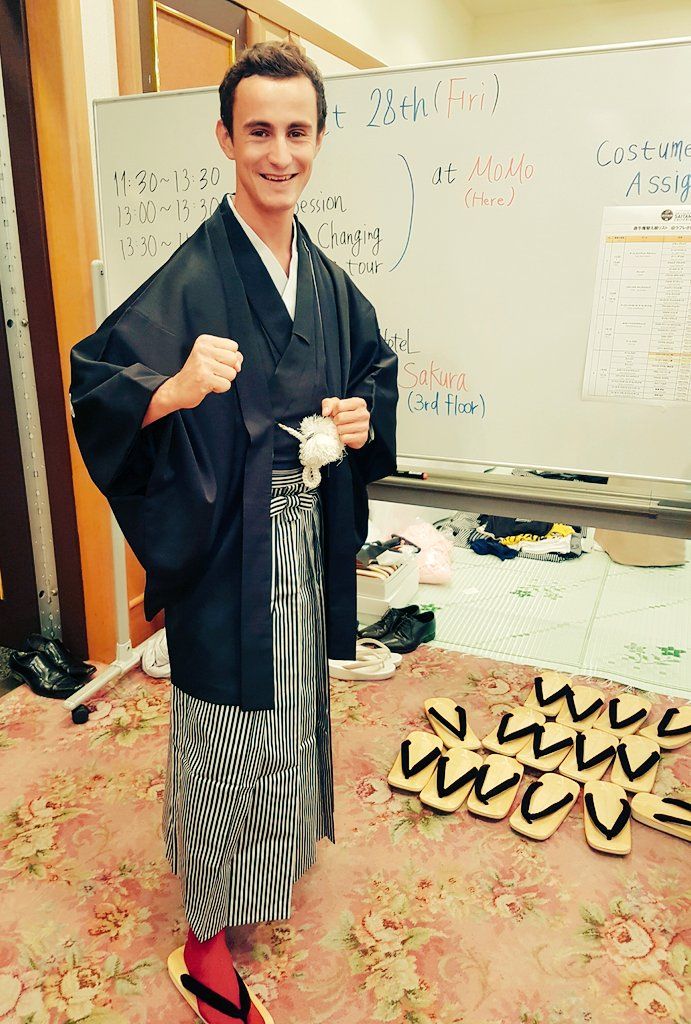 Alexis Vuillermoz shows off his best martial arts pose