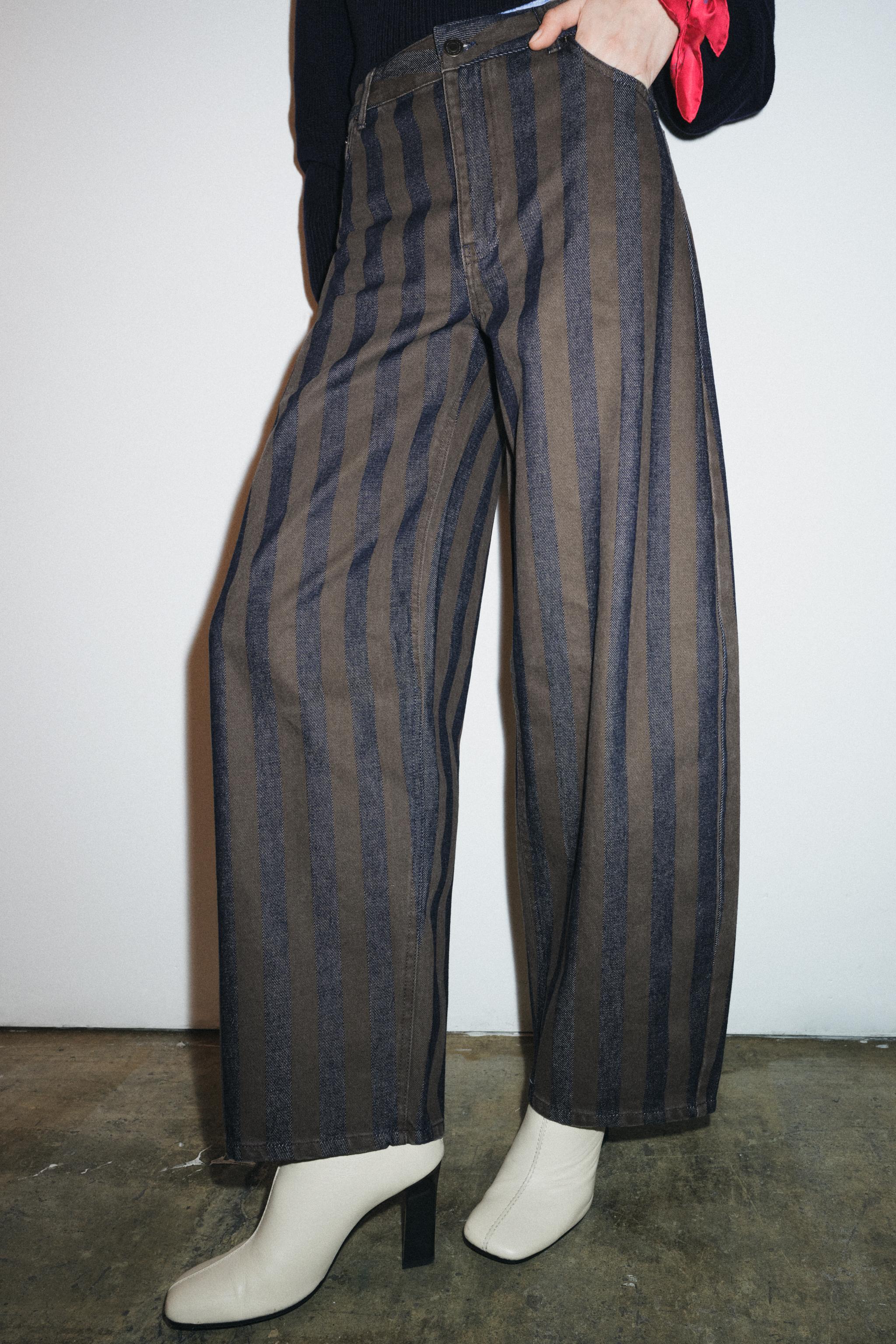 Zw Collection Mid-Rise Barrel Leg Jeans