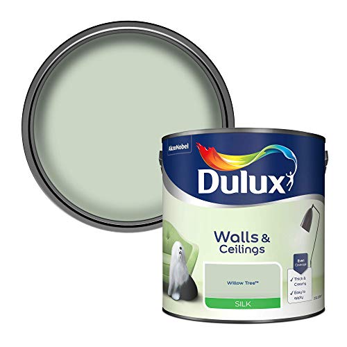 Dulux Silk Emulsion Paint for Walls and Ceilings - Willow Tree 2.5 Litres