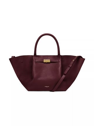 Midi New York Leather Tote Bag