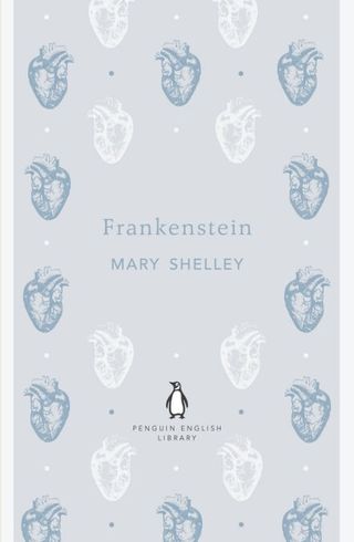 Frankenstein by Mary Shelley front cover.