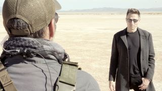 A shot from the Resident Evil: Resurrection fan-film showing Wesker and Chris in the desert.