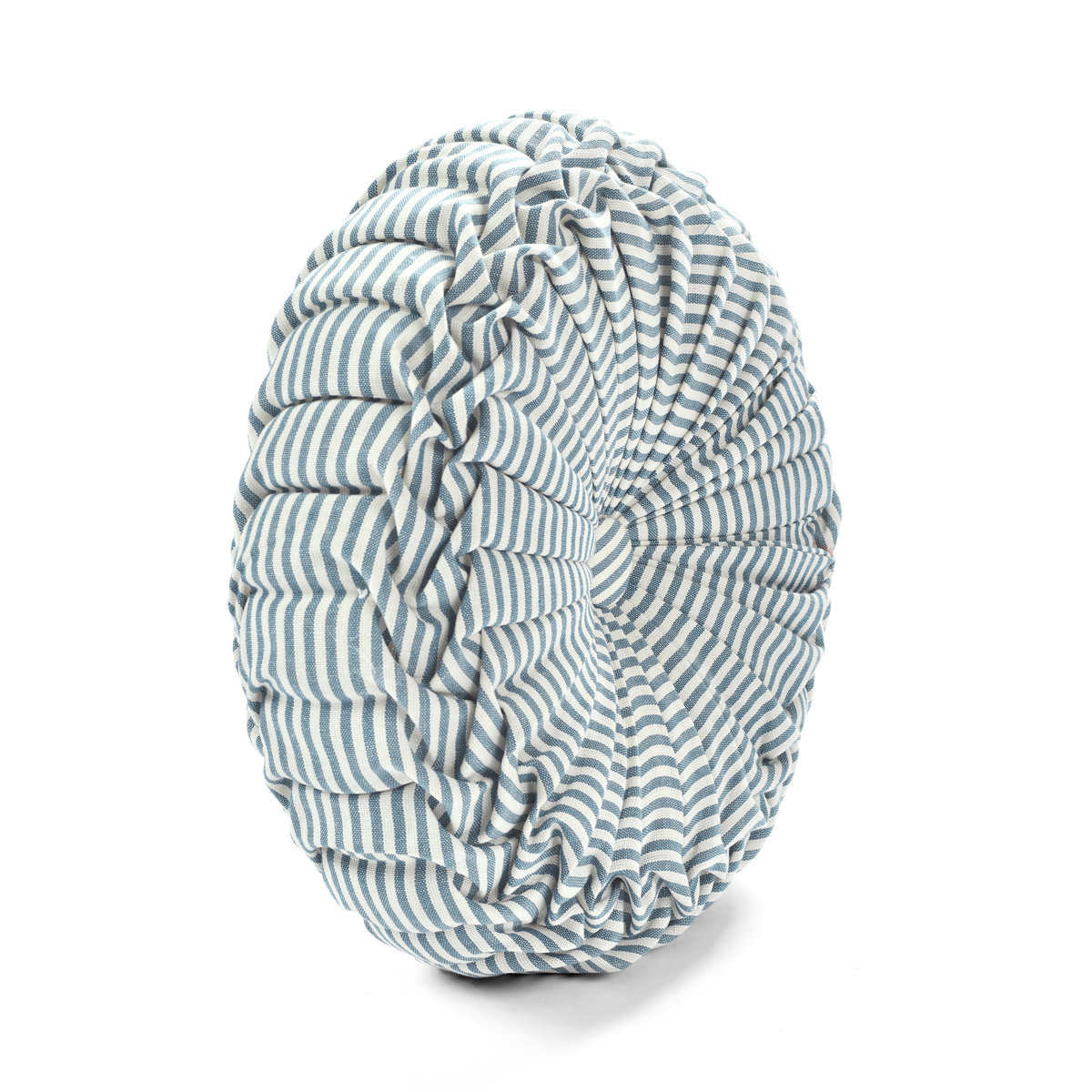 Lush Decor Farmhouse Ticking Stripe Yarn Dyed Pleated Round Pillow Cover &amp;amp; Insert &amp;amp; Reviews | Wayfair