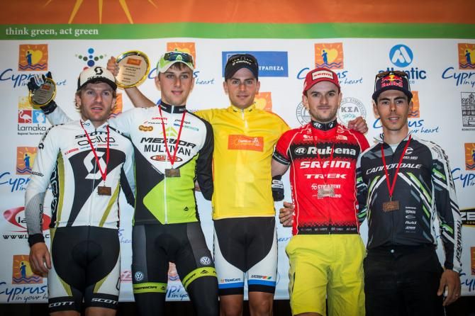 Elite men's overall podium at Afxentia