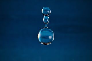 Neptune in a water droplet