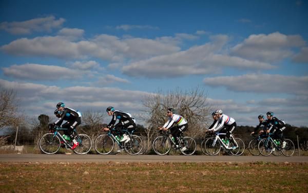 Team Sky's riders have been pounding the Mallorcan roads