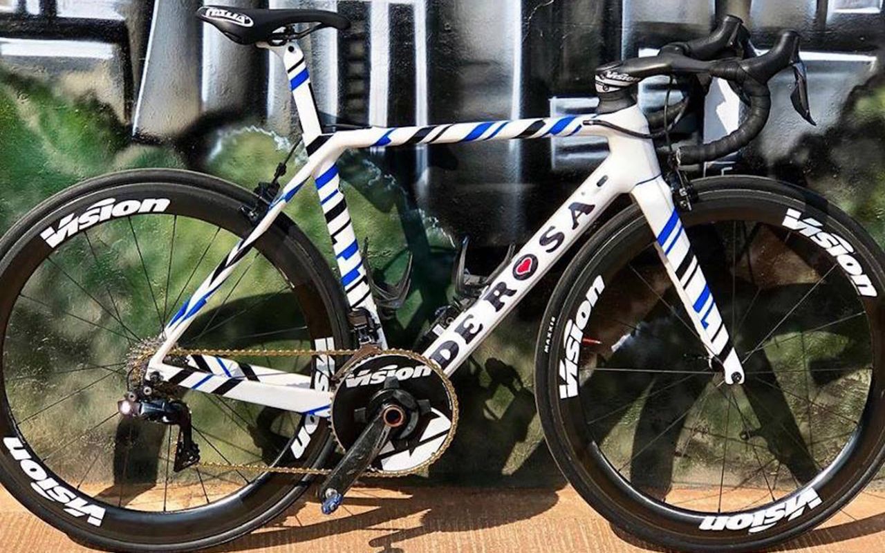 Mihkel Raim's De Rosa Protos in the national colours of Estonia