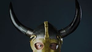 man in viking mask