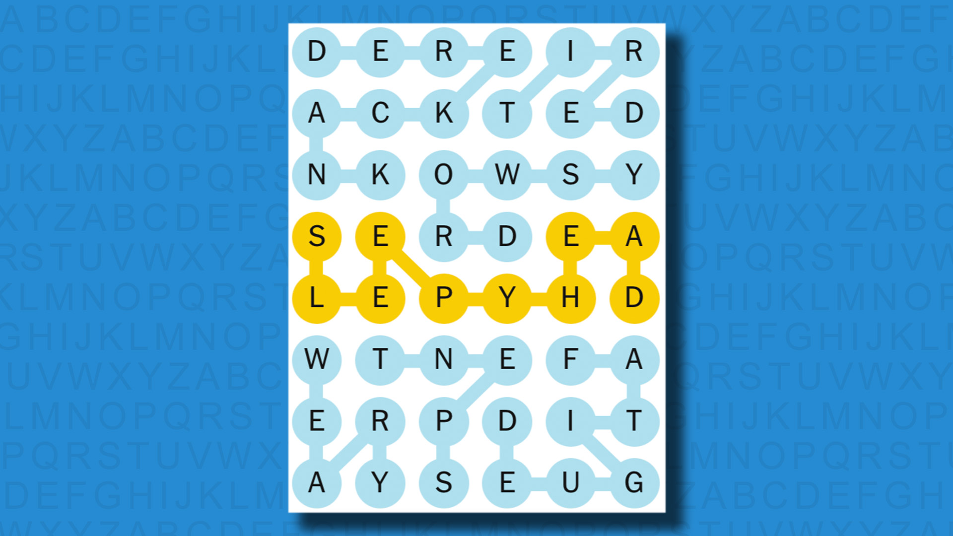 NYT Strands answers for game 494 on a blue background