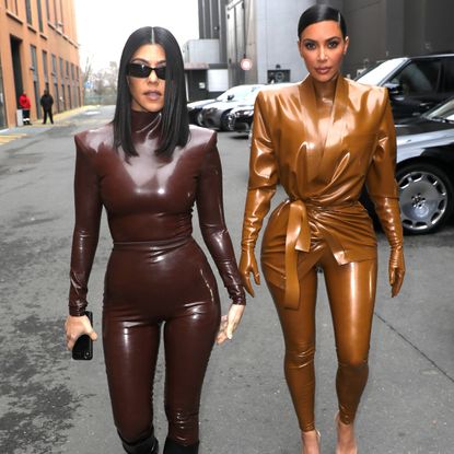 Kourtney Kardashian and Kim Kardashian together