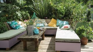 bright garden corner sofa