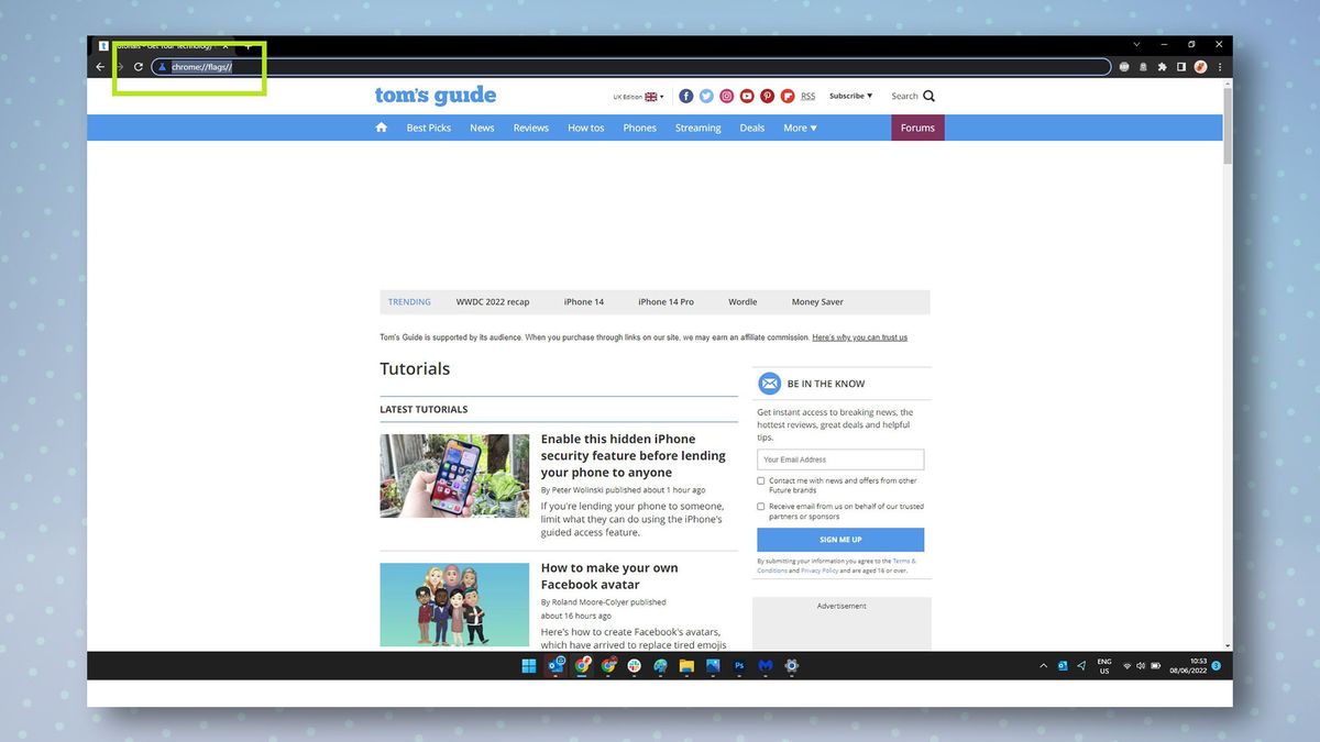 How to set Chrome flags Tom's Guide