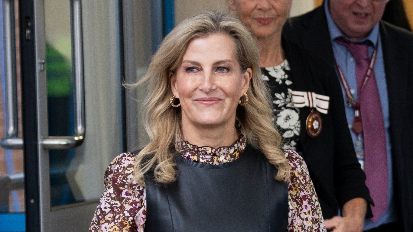 Sophie, Duchess of Edinburgh visits the Feel Good Inside and Out Project at Cranford College on November 18, 2024