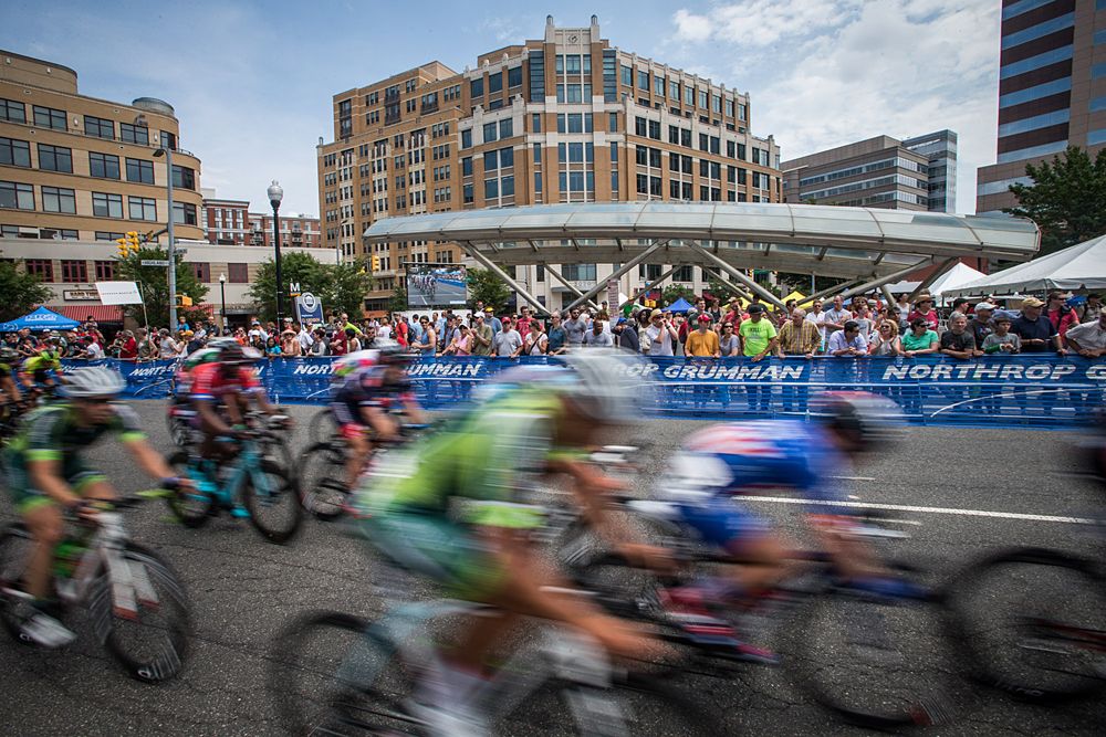 Fans line the course as the laps count down