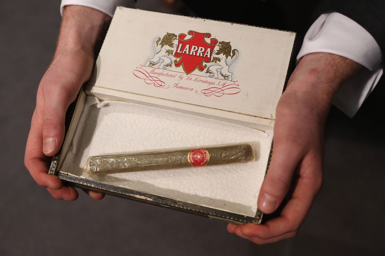 A Cuban cigar