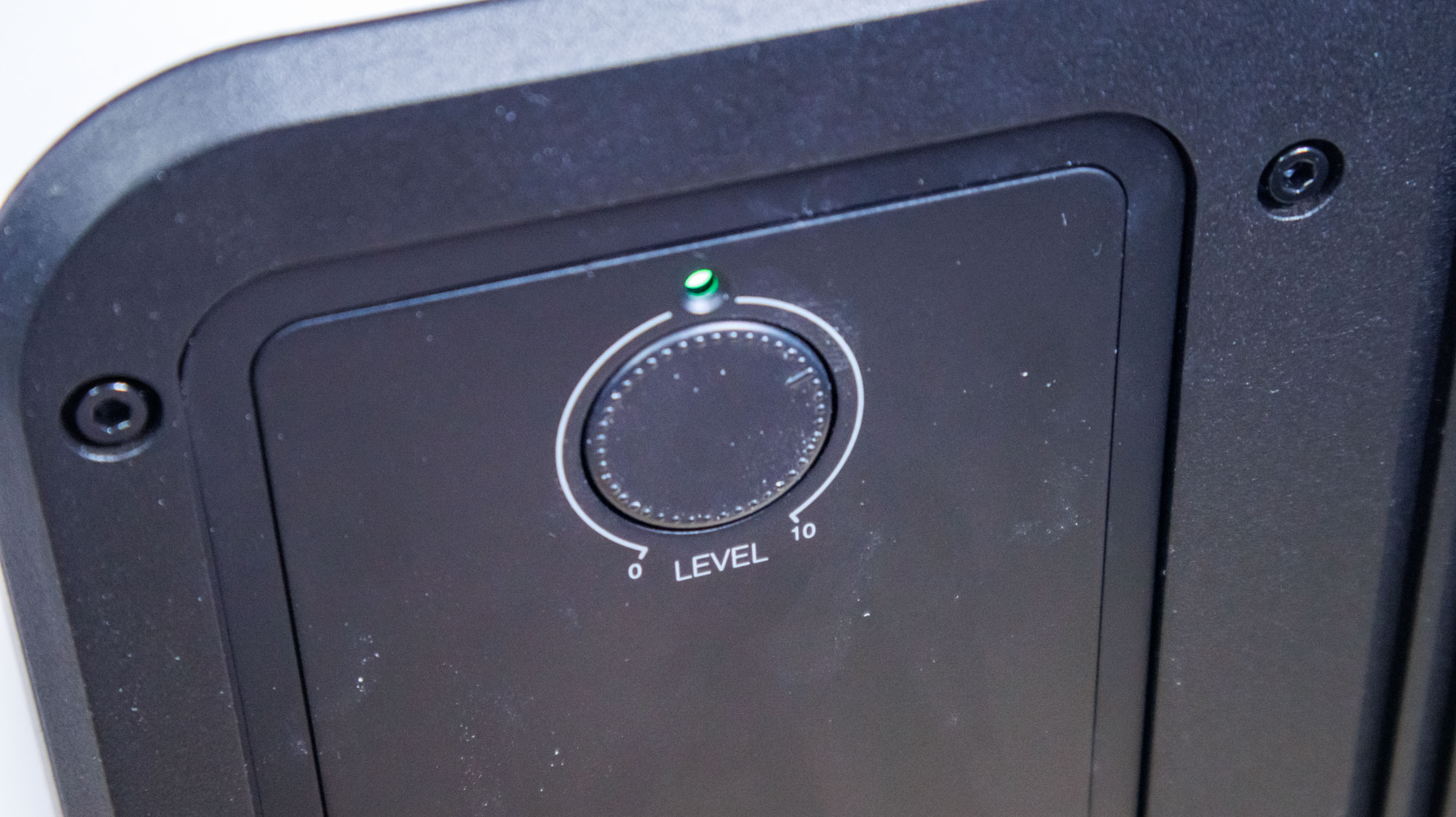 Qacoustics-sub80 closeup of the rear of the speaker