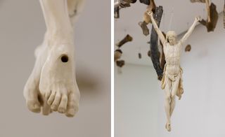 The Vietnamese-born Danish artist’s collection of some 450 ancient bones .
