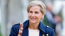 Sophie, Duchess of Edinburgh smiles on day 1 of The Royal Windsor Horse Show in Home Park, Windsor Castle on May 15, 2025