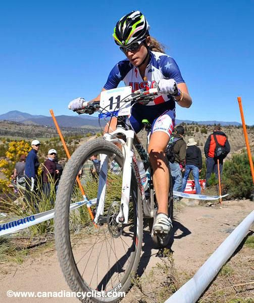 Willow Koerber (USA) rode a 29er.