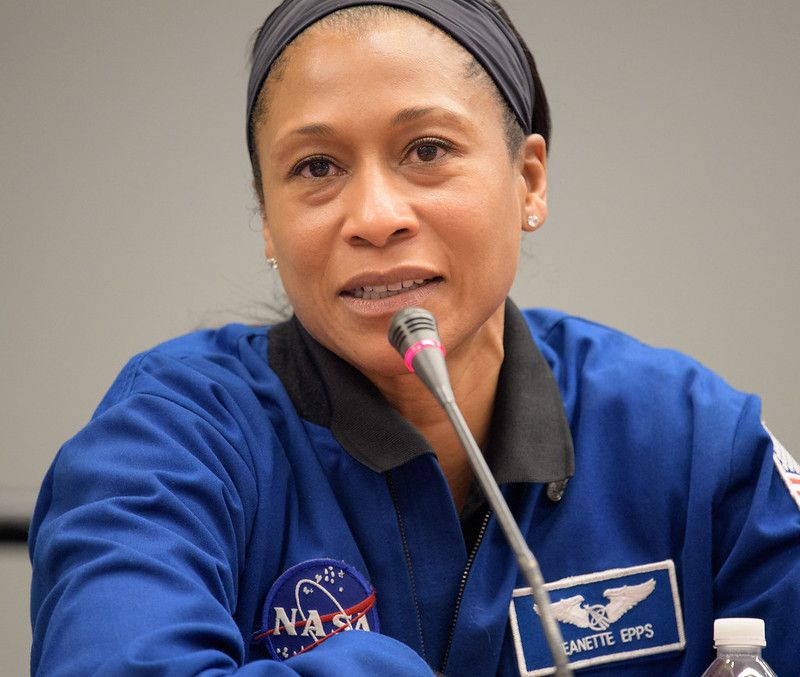 NASA astronaut Jeanette Epps speaks at the 70th International Aeronautical Congress in October 2019.