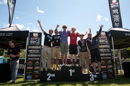 Duo men's podium