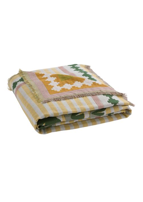 Mercado Fringed Jacquard Throw