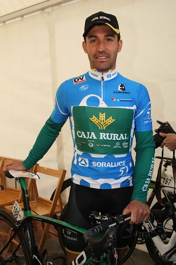 David De La Fuente (Caja Rural) in the climber's jersey