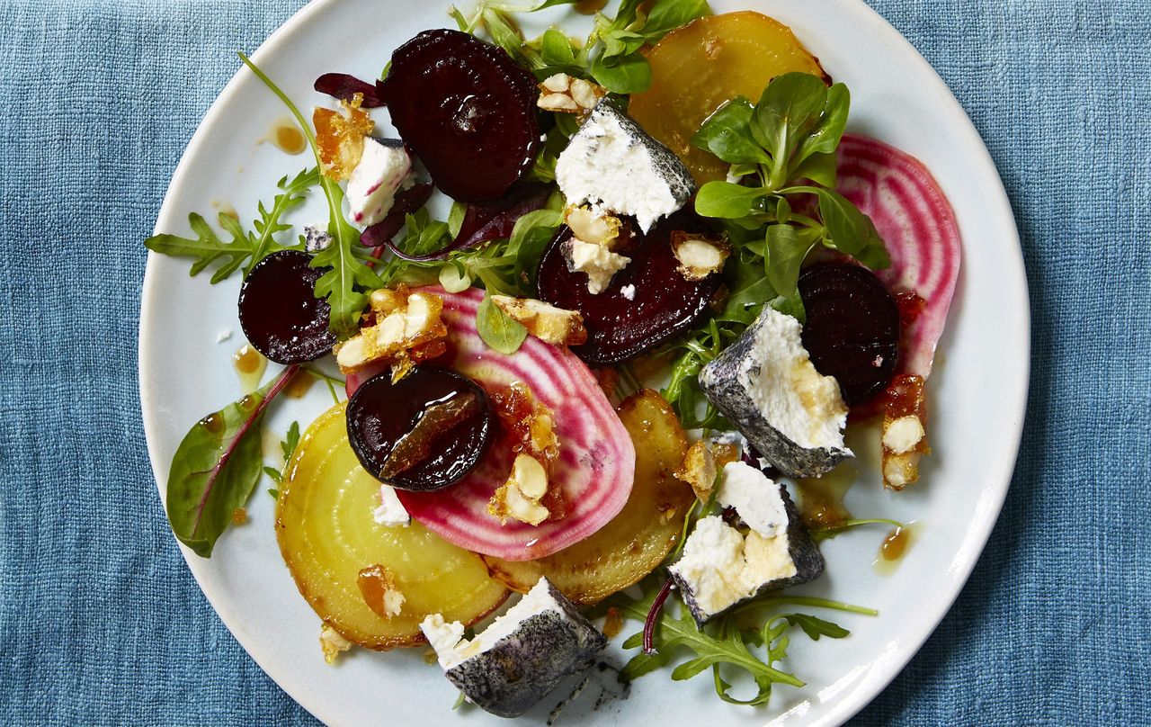 Beet salad with goat’s cheese