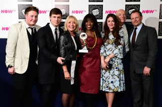 Eastenders' Riley Carter Millington, Danny-Boy Hatchard, Lin Blakley, Diane Parish, Lacey Turner, Roger Sloman and Neil Stuke