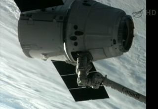 Another View of Dragon at the ISS