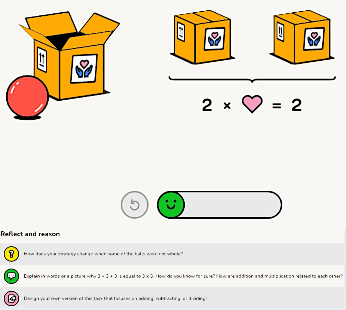 Struggly game with questions