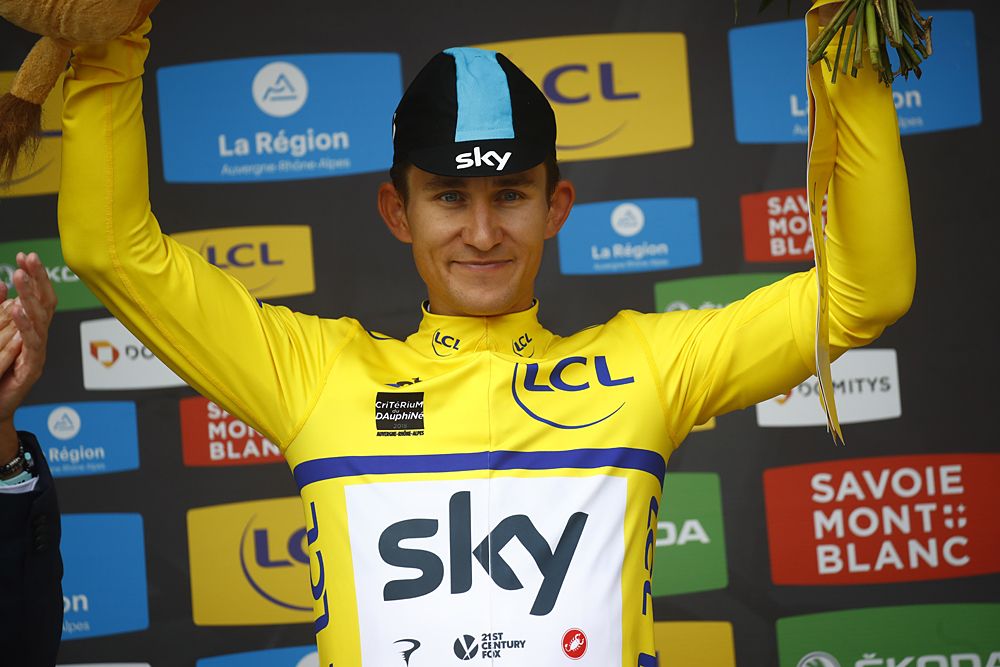Michal Kwiatkowski (Team Sky) leads Criterium du Dauphine