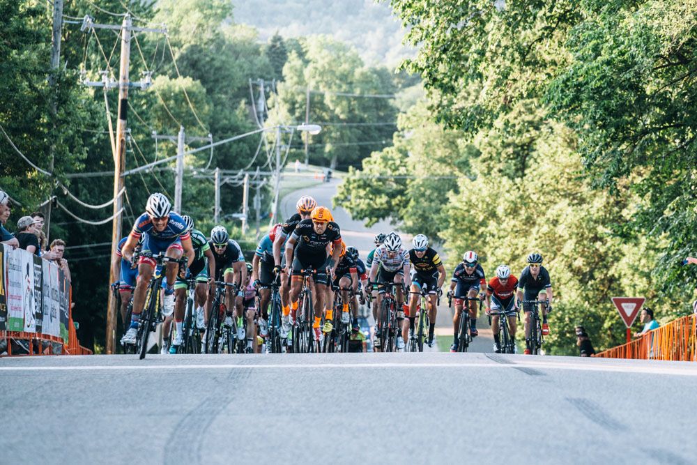 The small, steep climb to the finish provided just enough punishment to make things interesting on the circuits