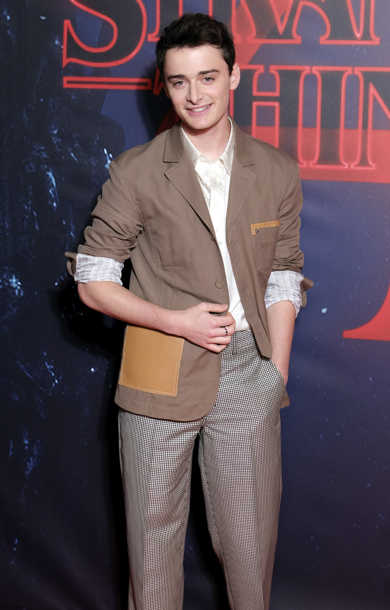 Noah Schnapp attends the photocall for Season 4 Stranger Things