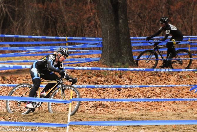 Laura Van Gilder (Mellow Mushroom) with the race lead.
