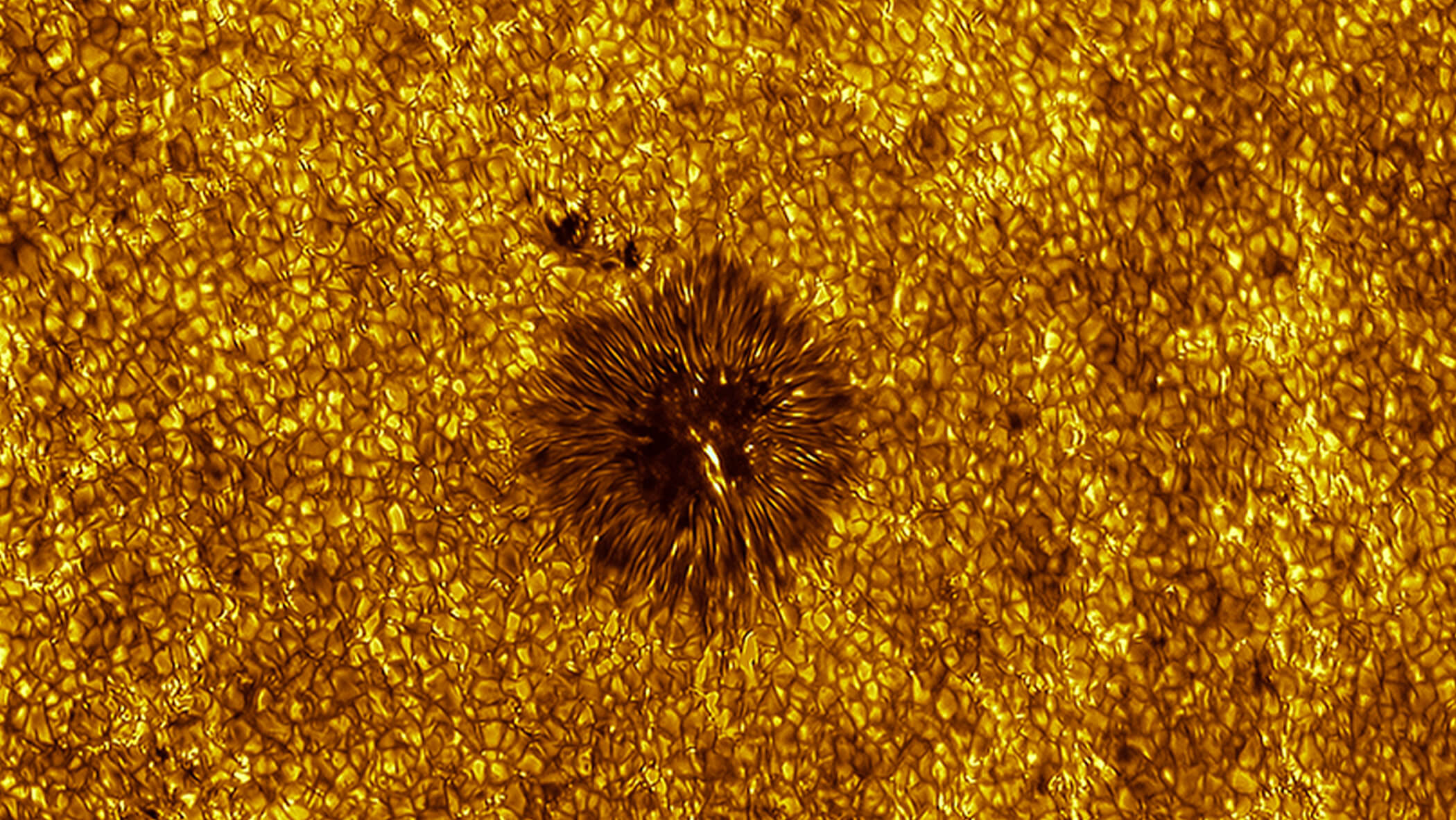 Swirling plasma in Sun's surface.