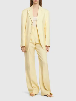 Jacquemus, Le Pantalon Sauge Crepe High Rise Pants