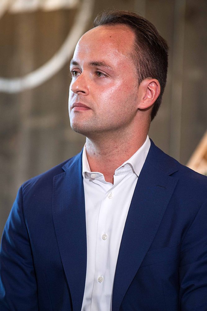Jeroen Bal Marketing Director at Lidl attends the team press conference